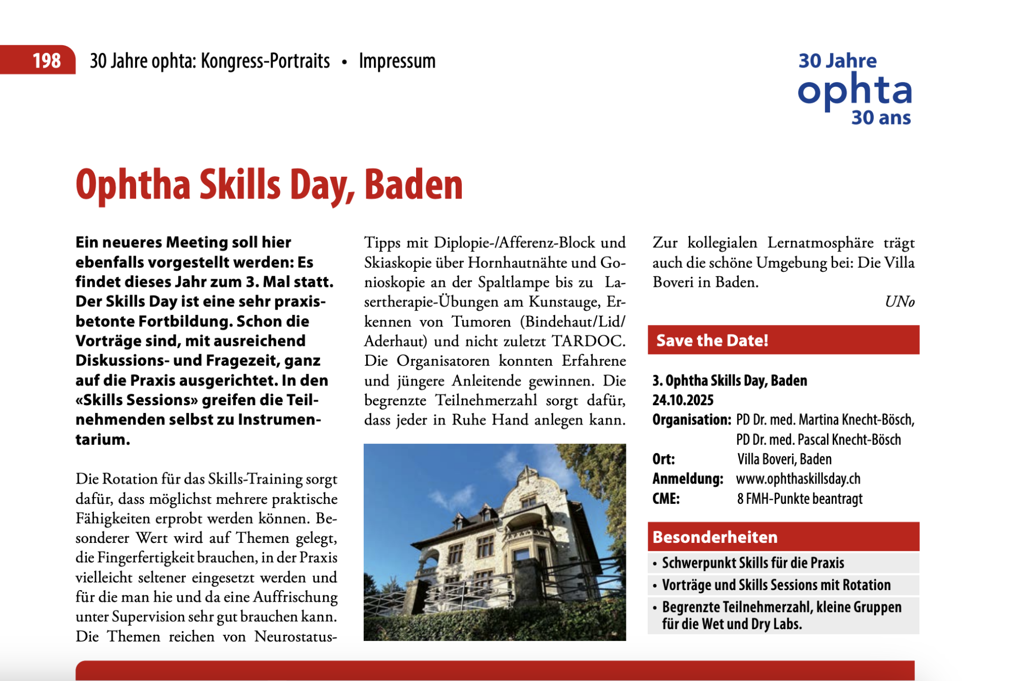 Ophtha Skills Day, Baden